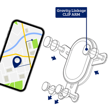 Gravity Car Air-vent Mobile Phone Holder Mount With Unique Designed Hook